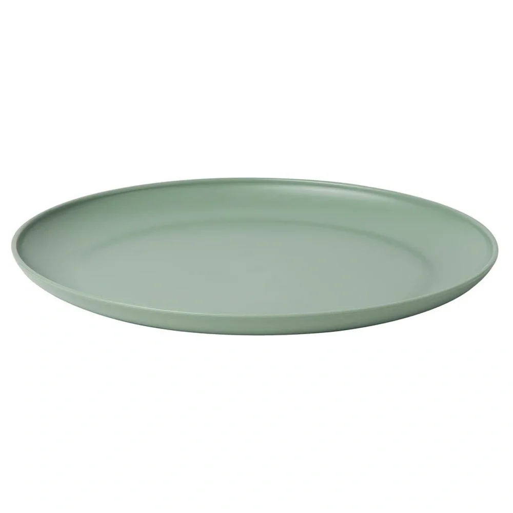 Modern Two-Tone Dinnerware Set in Sage and Cream - 16 Pieces